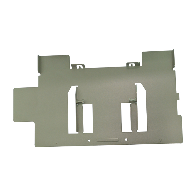 Electroplated & riveted metal stamping